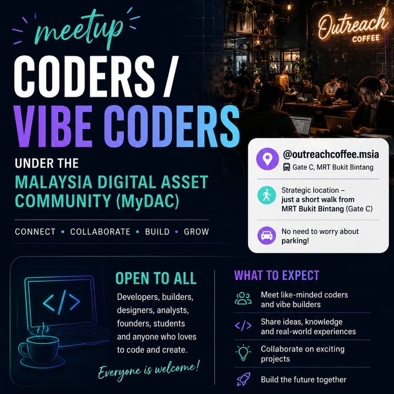 Cover Image for Code, Coffee & Web3: MyDAC Coders Meetup ☕💻🚀