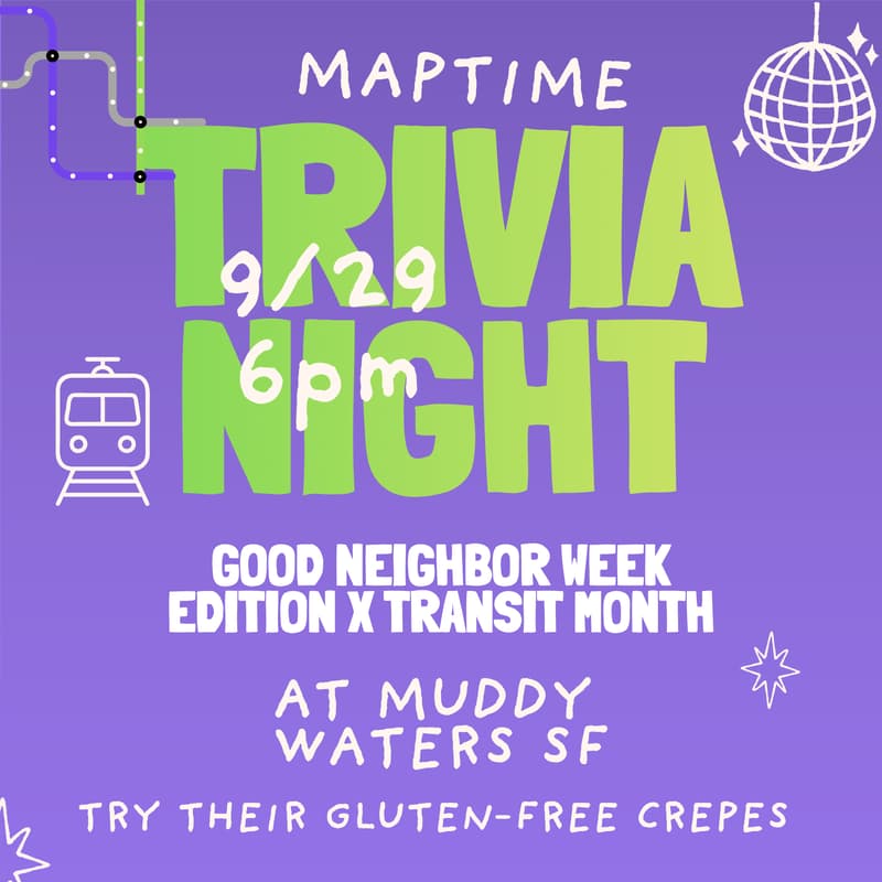 Cover Image for MapTime Trivia: Good Neighbour Week Edition x Transit Month