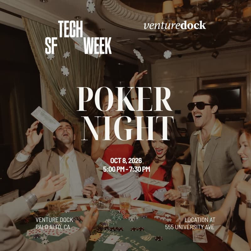 Cover Image for Founders & Investors Poker Night — #SFTechWeek