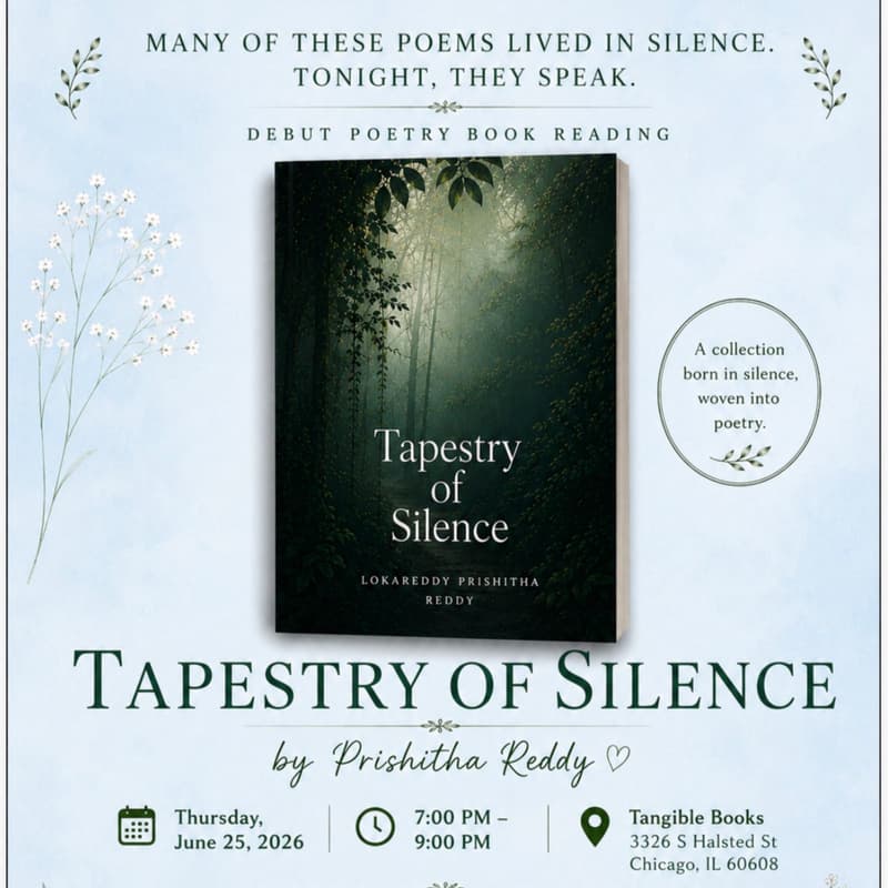 Cover Image for Tapestry Of Silence: Poetry Reading & Conversation(debut)