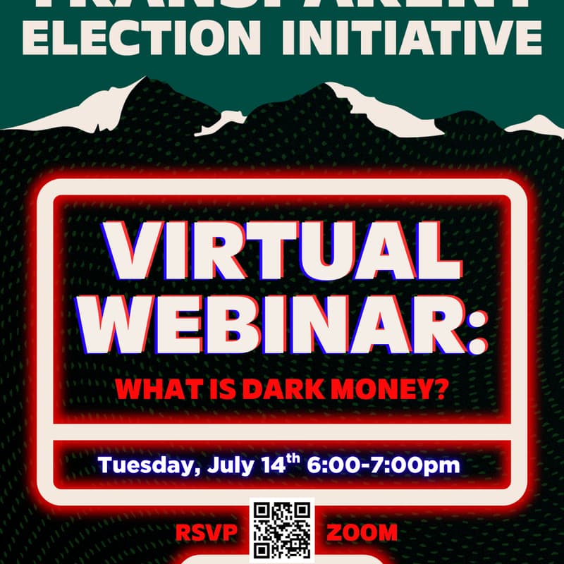 Cover Image for What is Dark Money? Webinar July 14th