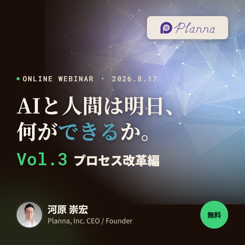 Cover Image for AIと人間は明日、何ができるか。Vol.3 プロセス変革編