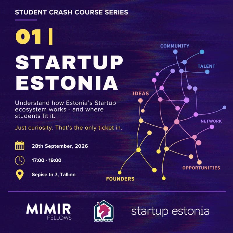 Cover Image for 01 | Startup Estonia / Student Crashcourse to Estonia’s Startup Ecosystem