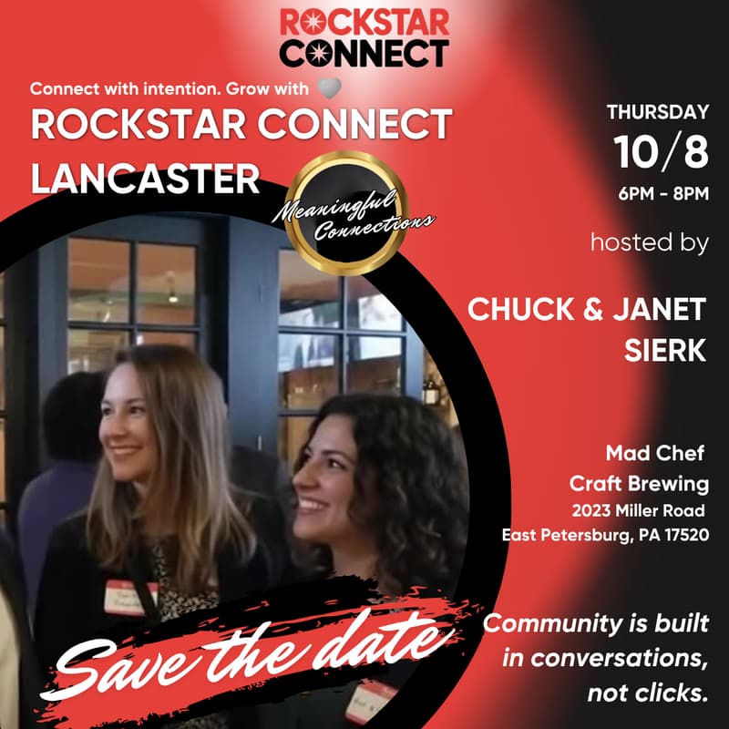 Cover Image for Free Rockstar Connect Lancaster Networking Event (October)
