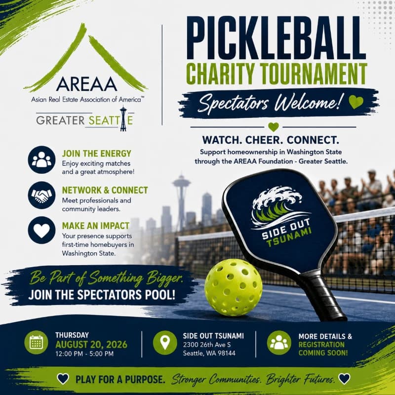 Cover Image for AREAA Pickleball Charity Tournament 2026- Spectator Admission