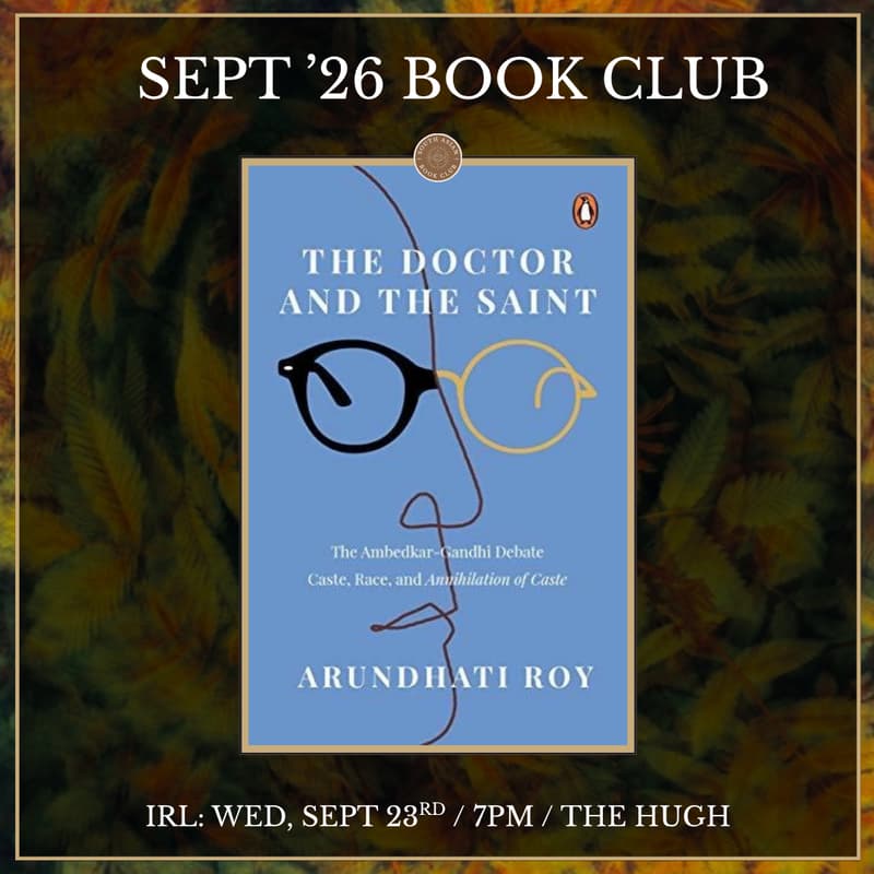 Cover Image for IRL: 'The Doctor and The Saint' by Arundhati Roy.