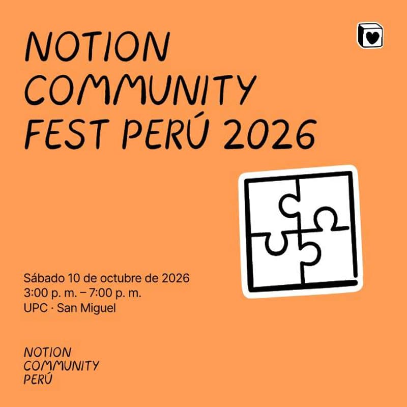 Cover Image for Notion Community Fest Perú