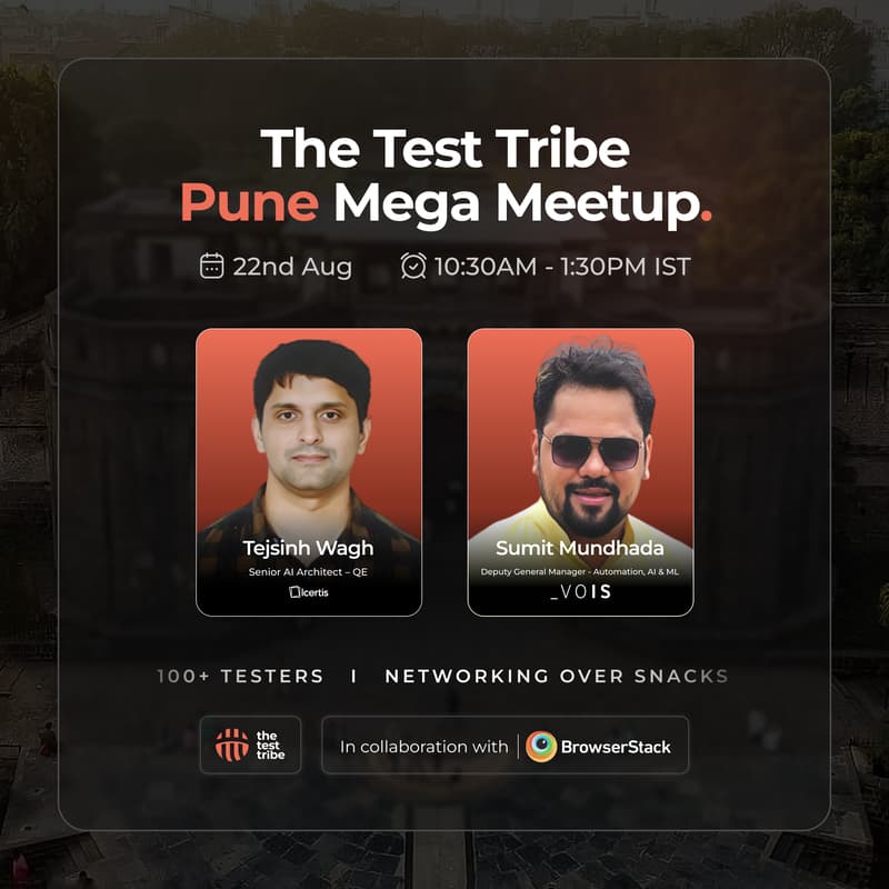 Cover Image for The Test Tribe Mega Meetup - Pune