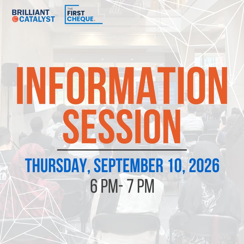 Cover Image for The First Cheque: Information Session