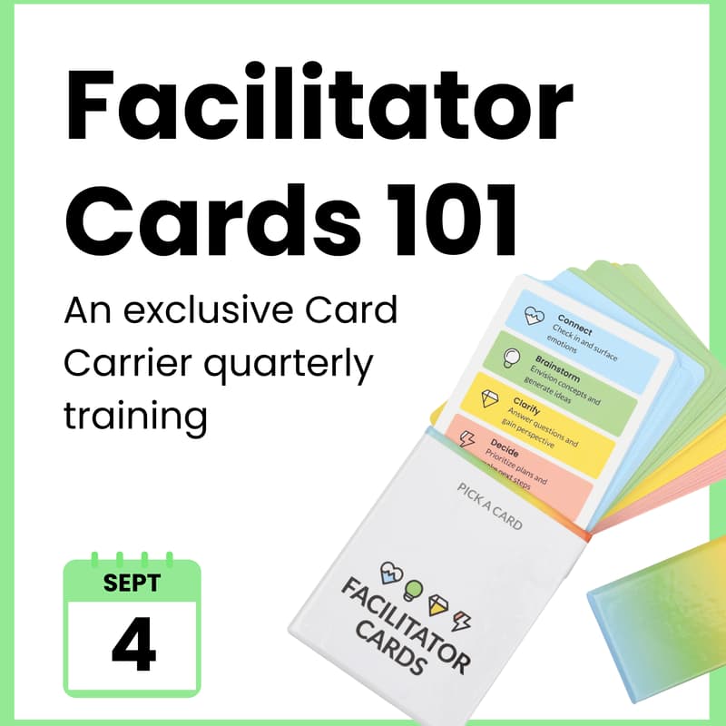 Cover Image for Facilitator Cards 101: An Exclusive Training for Facilitator Card Carriers