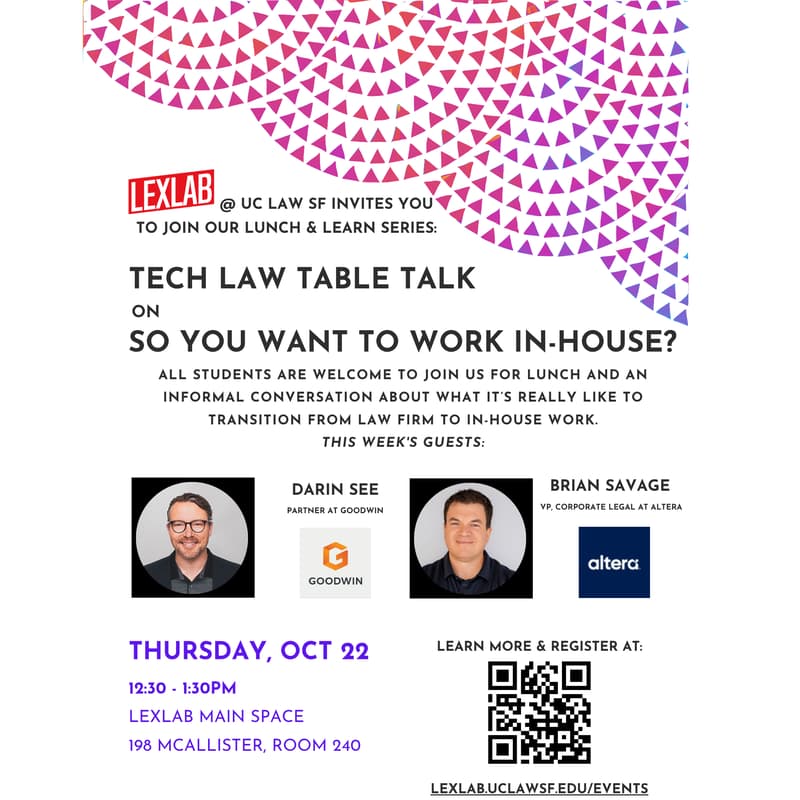 Cover Image for Tech Law Table Talk: So You Want to Work In-House?