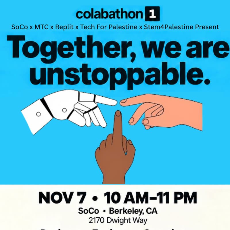 Cover Image for SoCo x MTC x Replit x Tech For Palestine x Stem4Palestine Colabathon