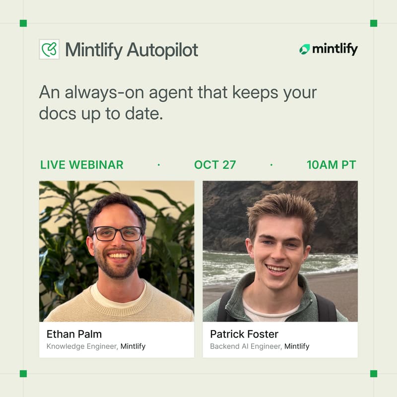 Cover Image for Mintlify Autopilot