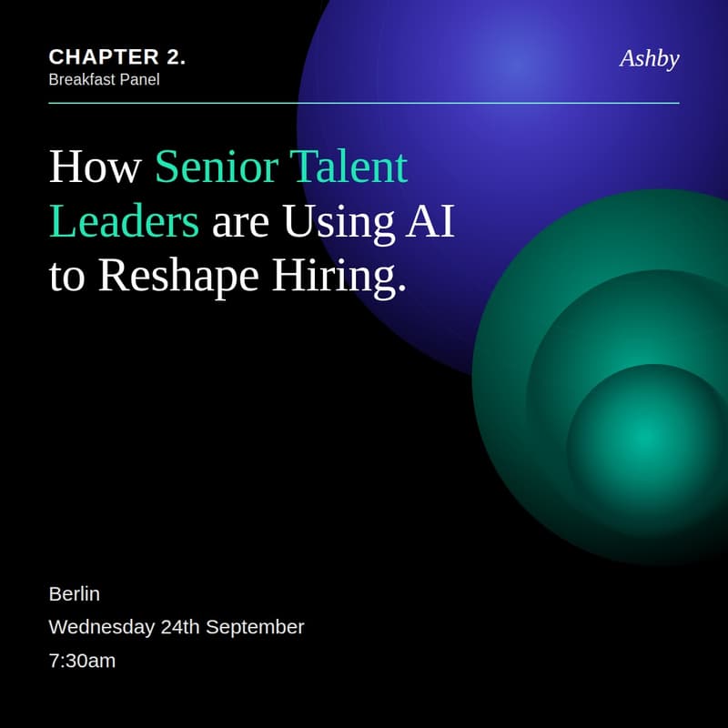 Cover Image for Chapter 2 x Ashby: An Invite-Only Breakfast Event for Senior Talent Leaders