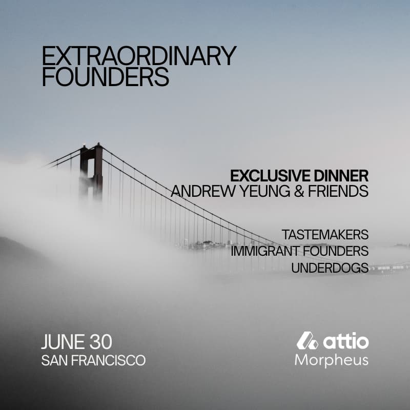 Cover Image for Extraordinary Founders Dinner (hosted by Andrew Yeung)