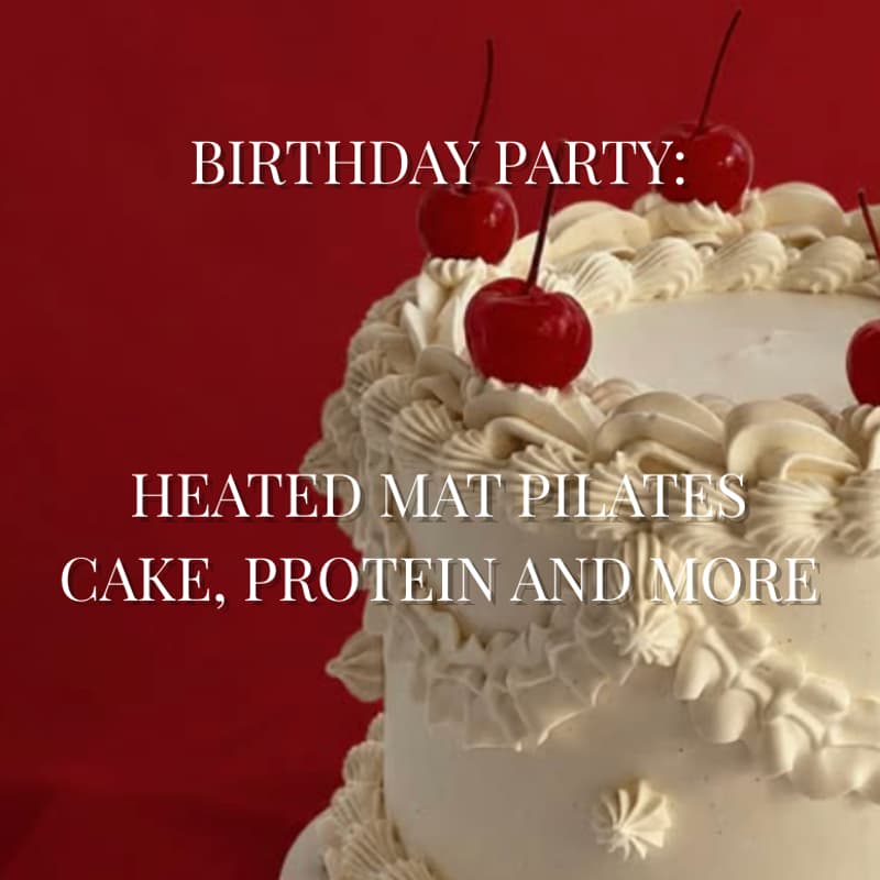 Cover Image for Heated Pilates, Protein Cocktails & Cake