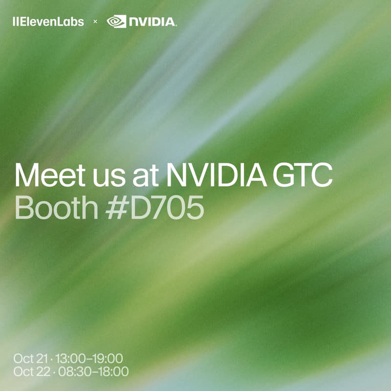 Cover Image for ElevenLabs at NVIDIA GTC