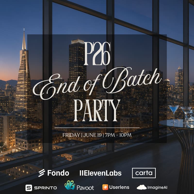 Cover Image for P26 End of Batch Party