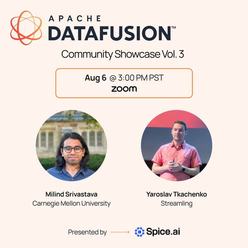Cover Image for DataFusion Community Showcase Vol. 3