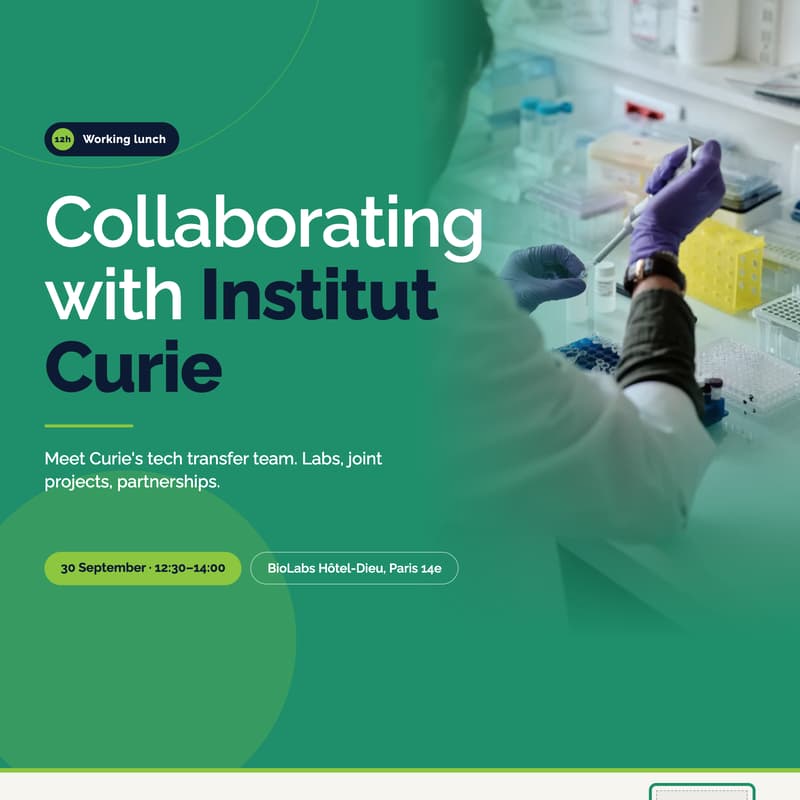 Cover Image for Innovation Lunch — Collaborating with Institut Curie