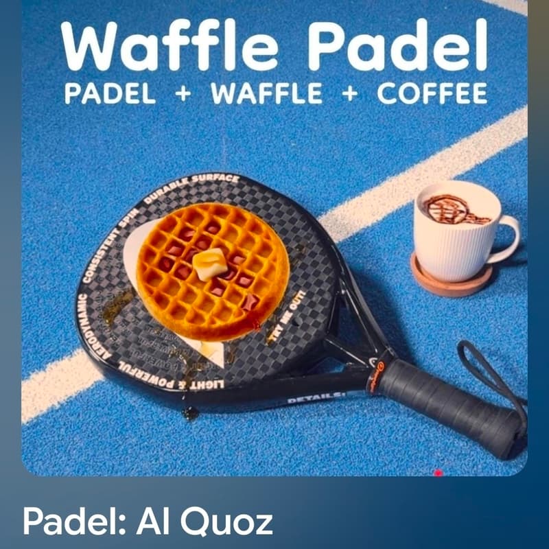 Cover Image for Padel + Waffle + Coffee Or Juice