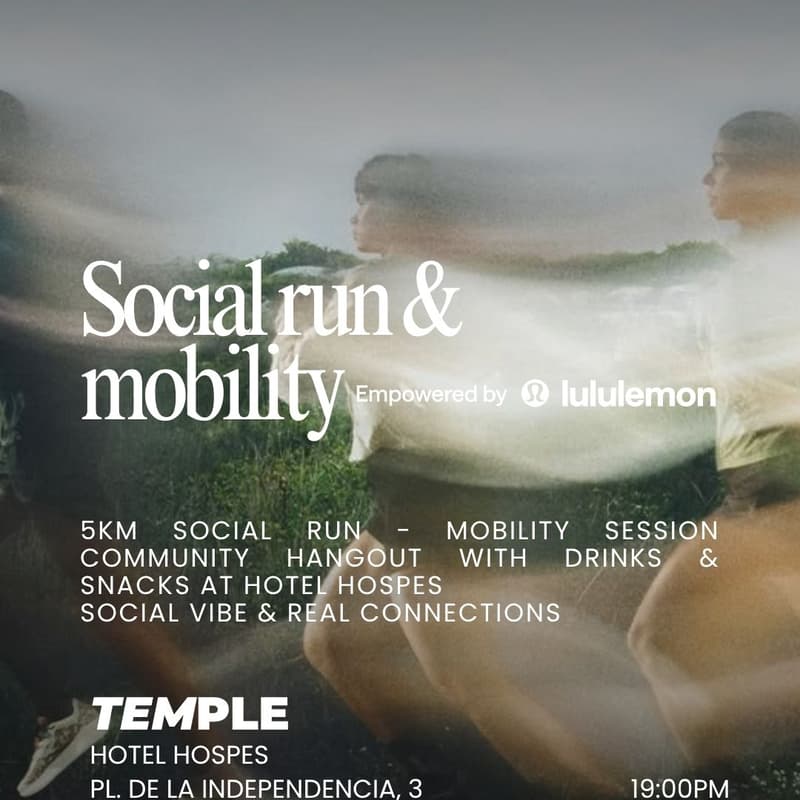 Cover Image for Social Run & Mobility -Temple -empowered by Lulu lemon
