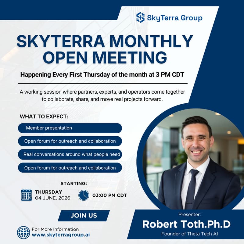 Cover Image for SkyTerra Monthly Open Meeting