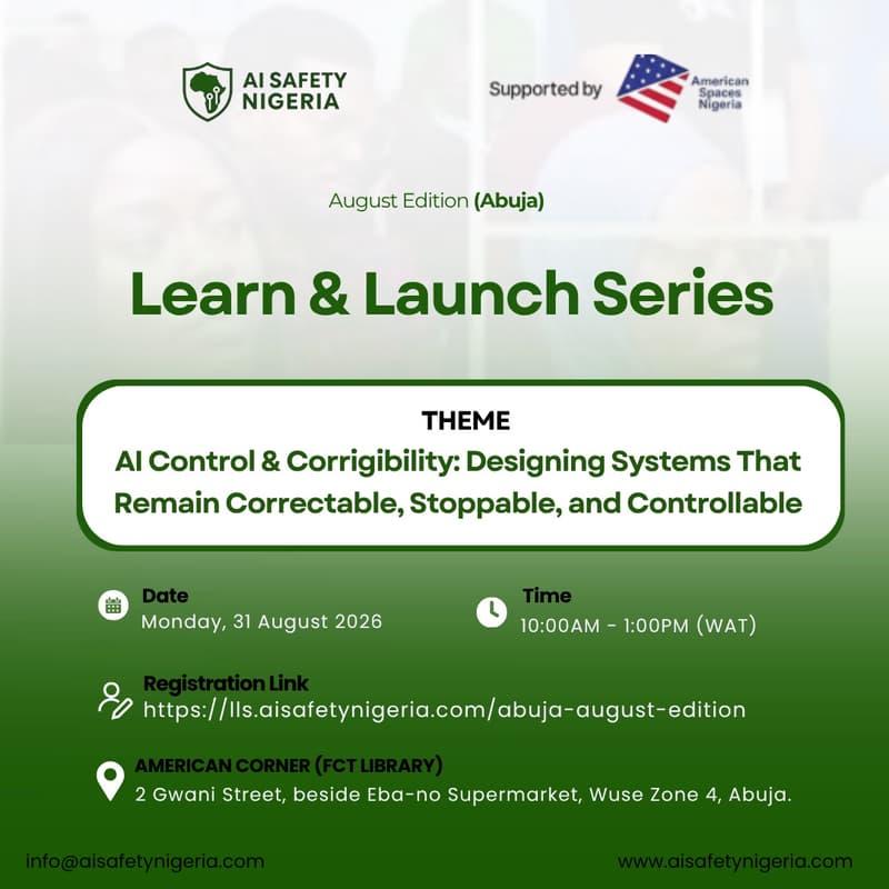 Cover Image for AI Control & Corrigibility: Designing Systems That Remain Correctable, Stoppable, and Controllable