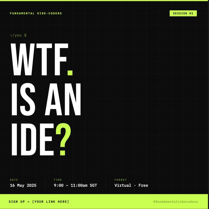Cover Image for #1: Wtf is an IDE?
