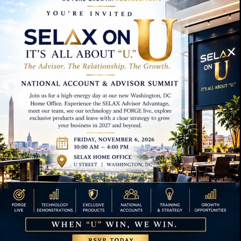 Cover Image for SELAX ON U — National Account & Advisor Summit
