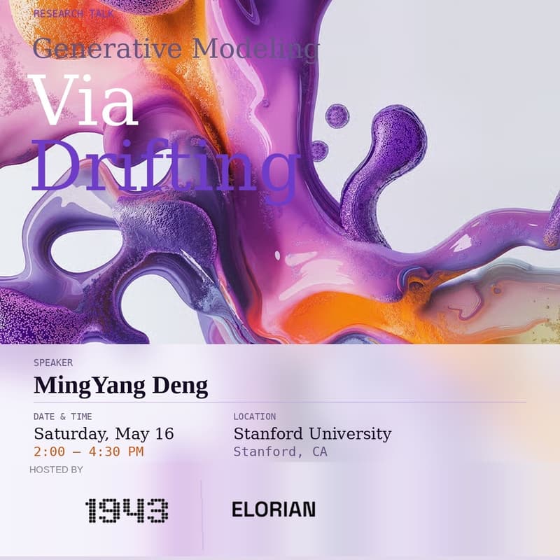 Cover Image for Research Talk - Generative Modeling Via Drifting