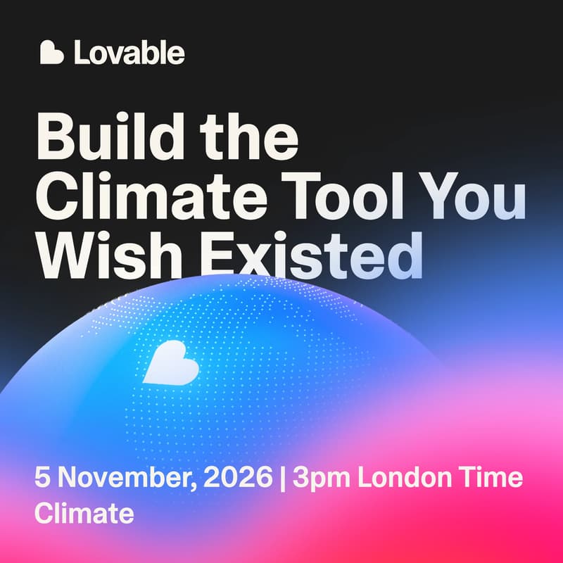 Cover Image for Build the Climate Tool You Wish Existed