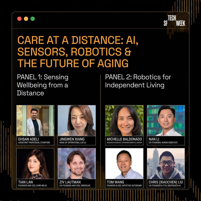 Cover Image for Care at a Distance: AI, Sensors, Robotics & the Future of Aging - #SFTechWeek
