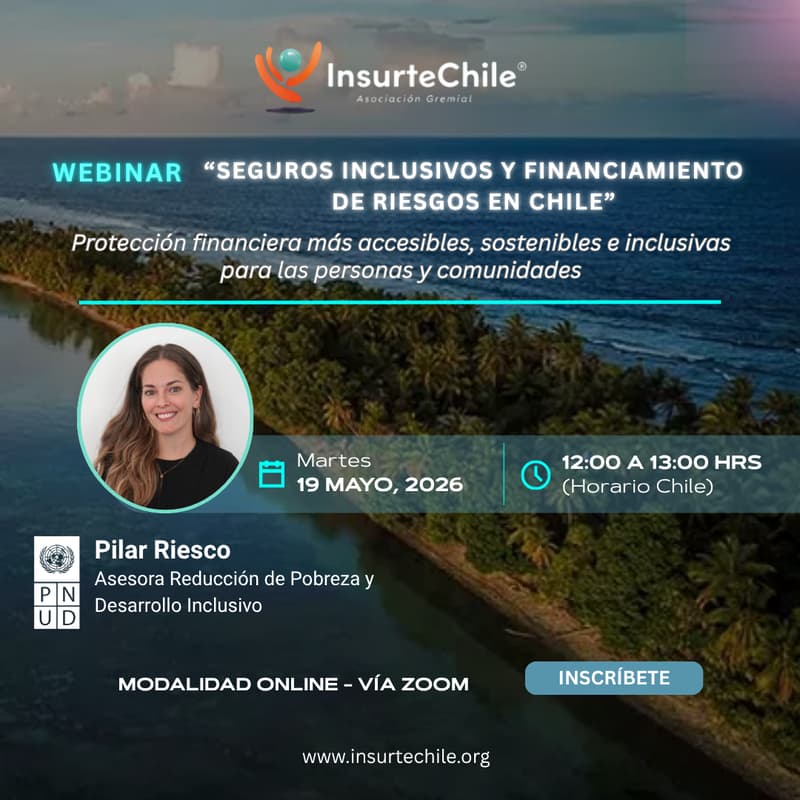 Cover Image for Webinar: "Seguros Inclusivos y Financiamiento de Riesgos en Chile".