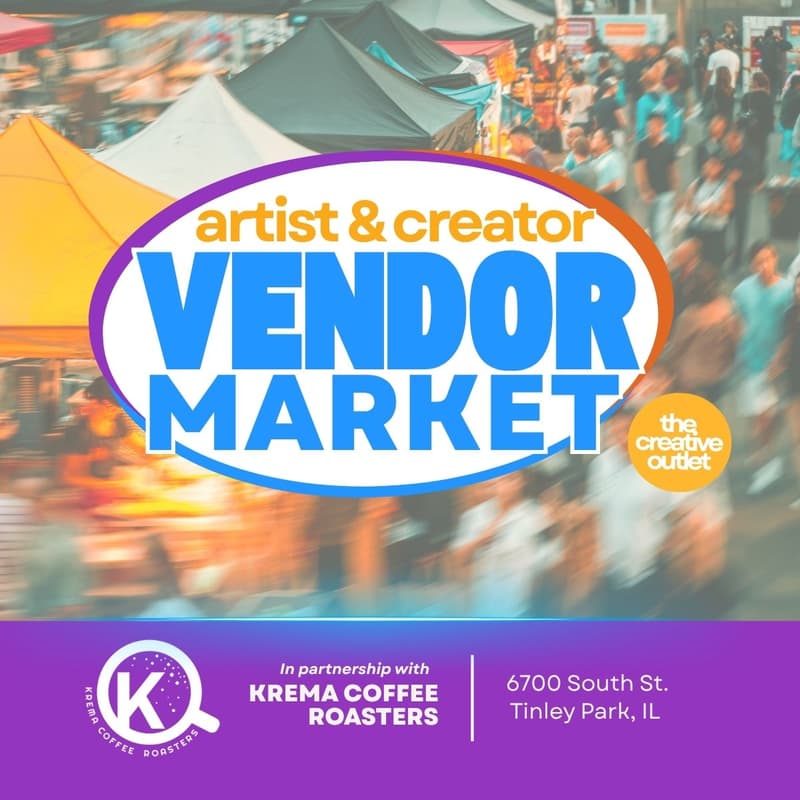 Cover Image for The Creative Outlet | Artist + Vendor Market Krema Coffee Roasters