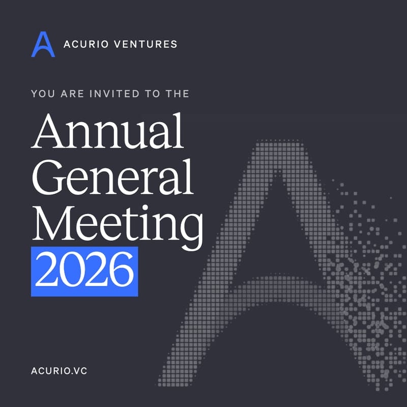 Cover Image for Acurio Ventures - Annual investors’ meeting 2026