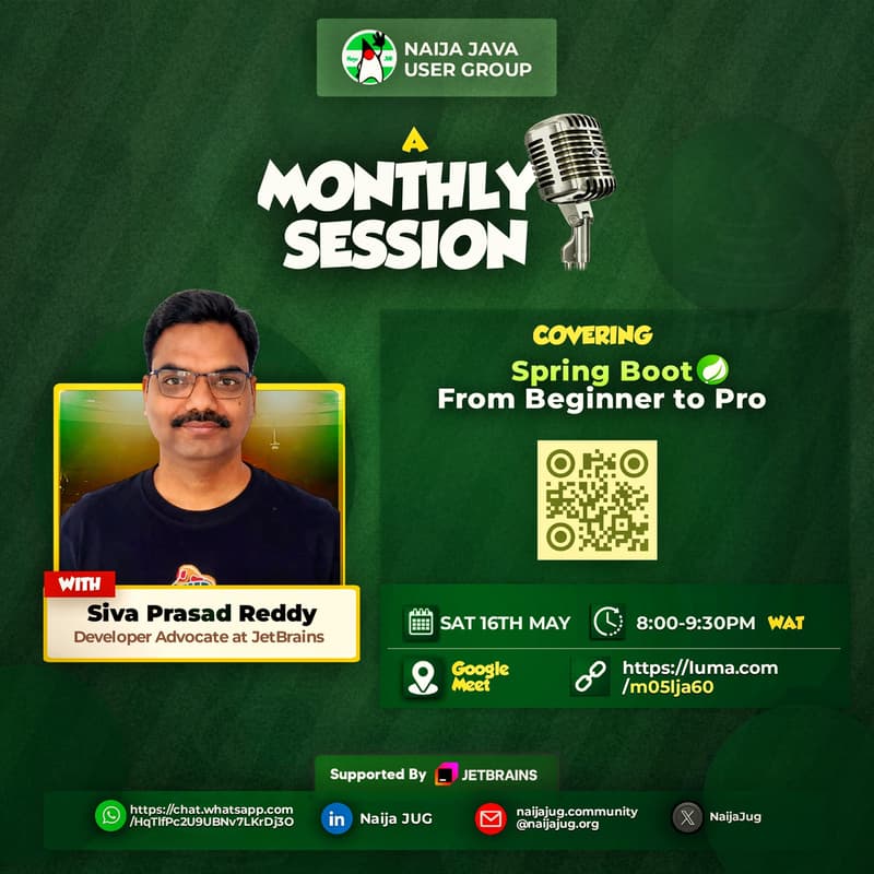 Cover Image for Spring Boot : "From Beginner to Pro" with Siva Prasad Reddy