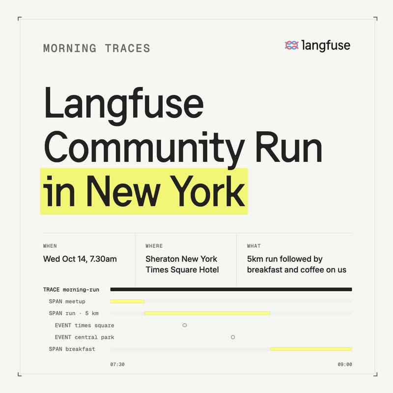 Cover Image for Morning Traces in NYC (Langfuse Community Run)