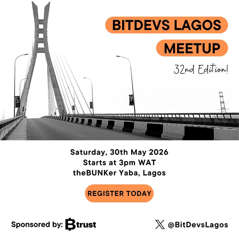 Cover Image for BitDevs Lagos May 2026 Edition