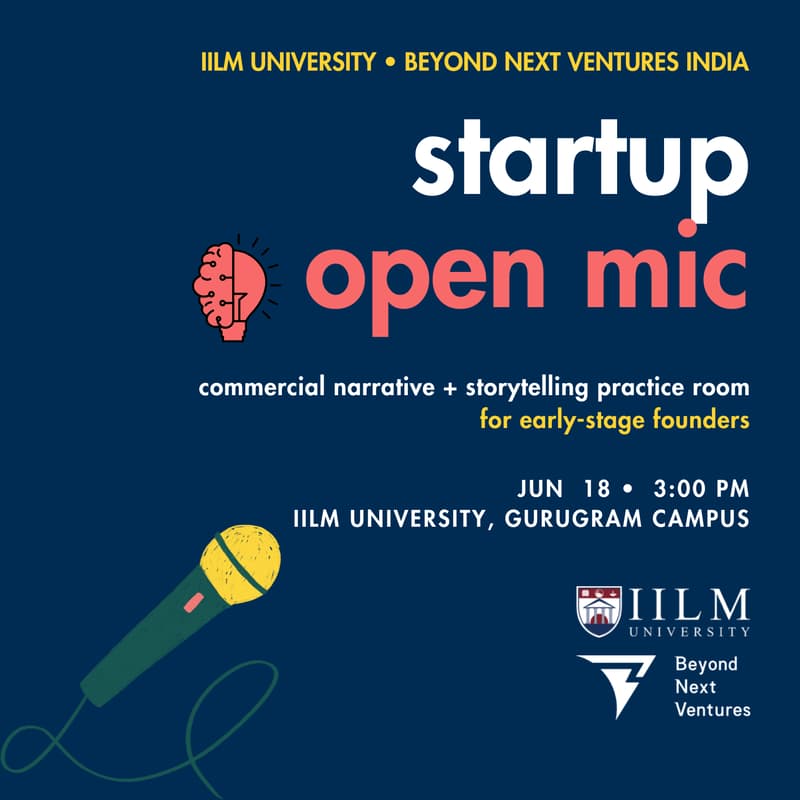 Cover Image for Startup Open Mic • Gurgaon • Jun 18
