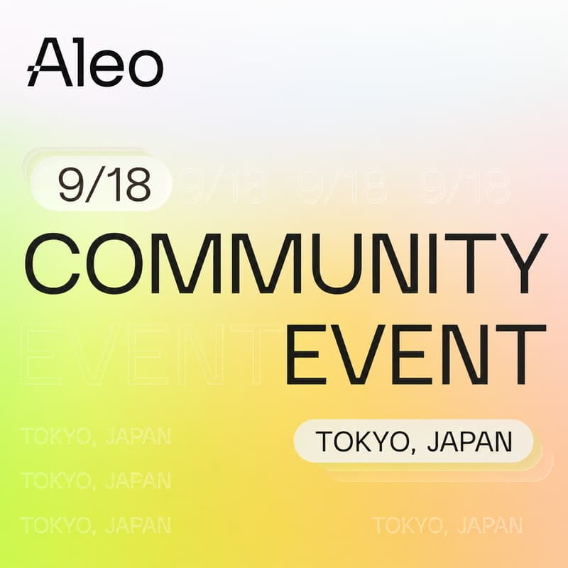 Cover Image for Aleo: Tokyo Community Event