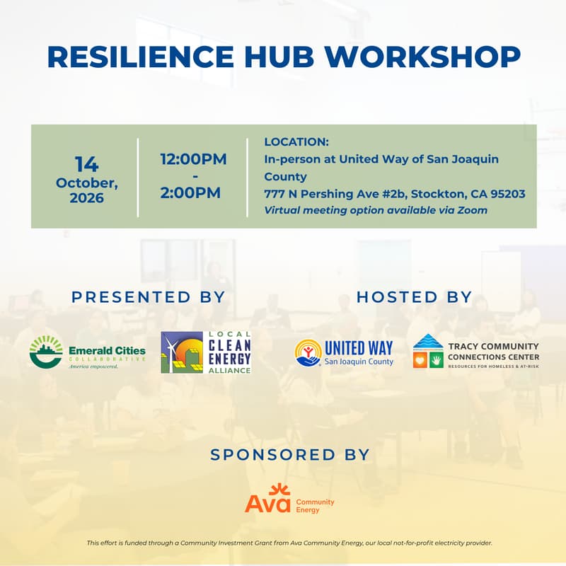Cover Image for Resilience Hub Workshop & Ava Community Energy's Resilience Hubs Initiative [Hybrid Event]