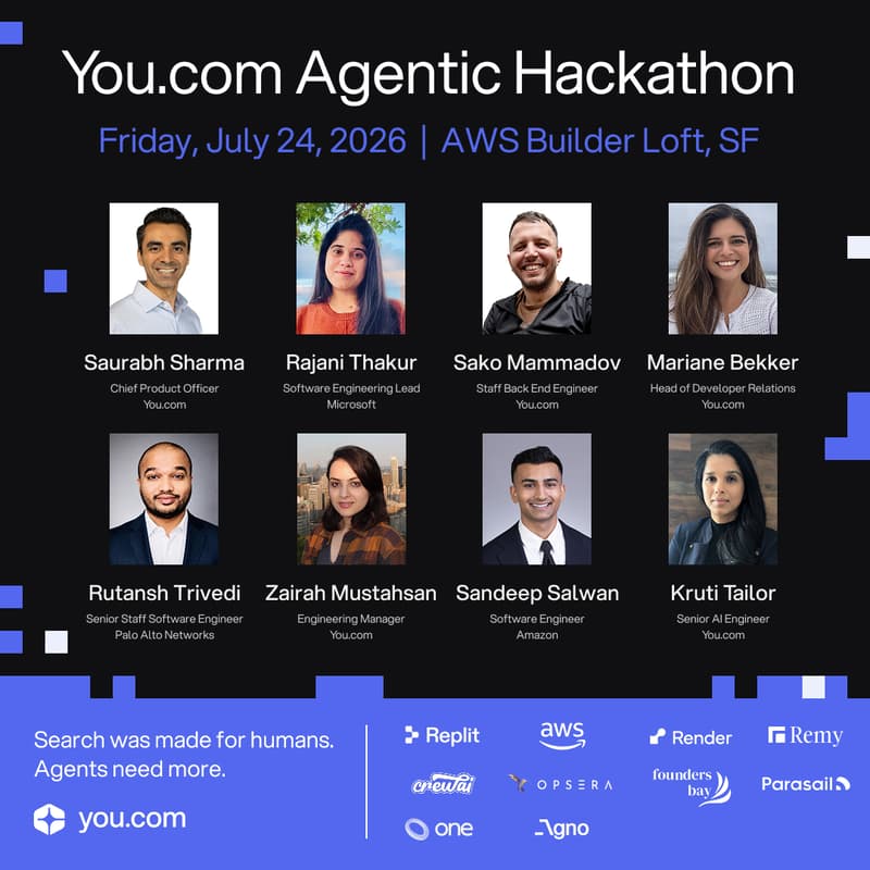Cover Image for You.com Agentic Hackathon @ AWS Builder Loft