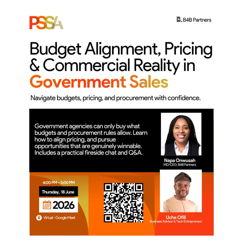 Cover Image for PSSA Webinar: Budgets, Pricing & Commercial Reality in Government Sales