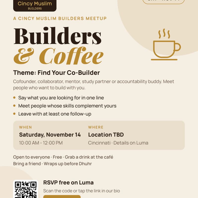 Cover Image for Builders & Coffee: Find Your Co-Builder