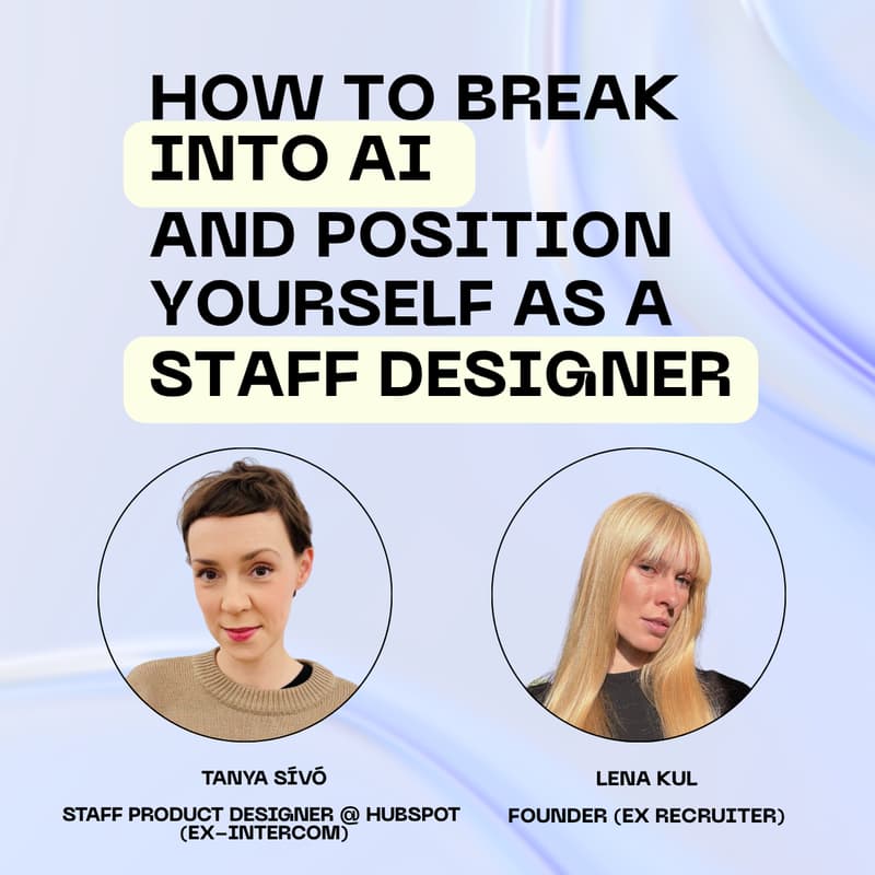 Cover Image for How to Break Into AI and Position Yourself as a Staff Designer