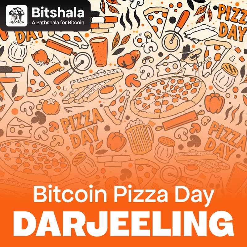 Cover Image for Bitcoin Pizza Day with Bitshala (Darjeeling)