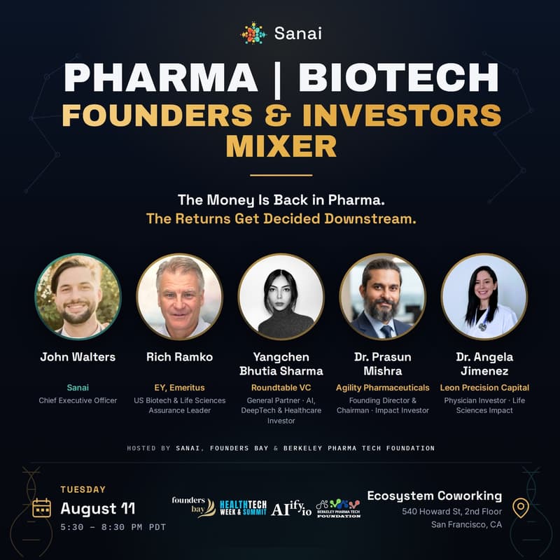 Cover Image for Pharma/Biotech Founders & Investors Mixer