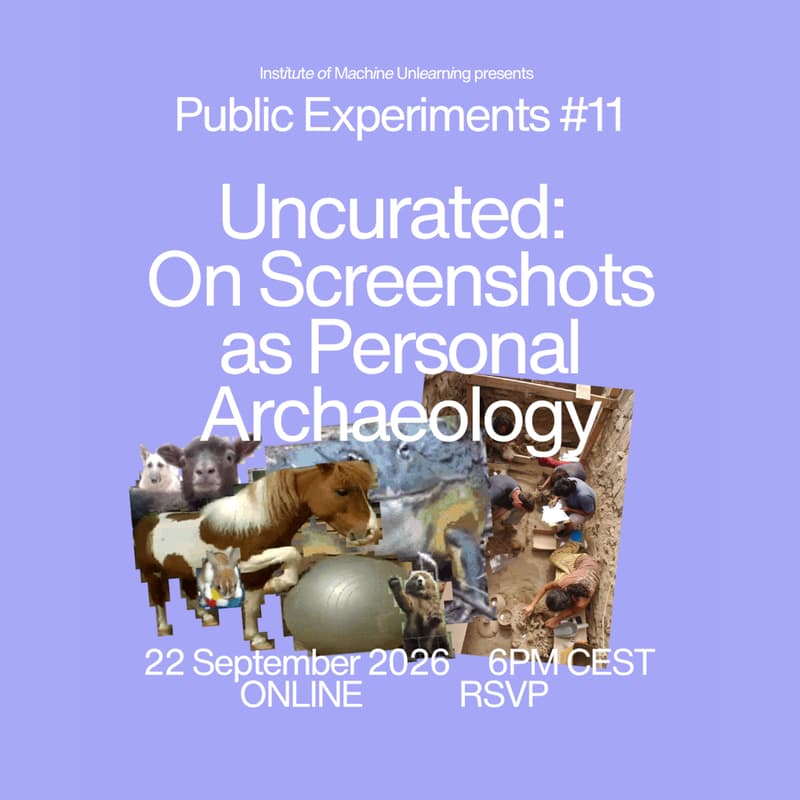 Cover Image for [ONLINE] Uncurated: On Screenshots as Personal Archaelogy