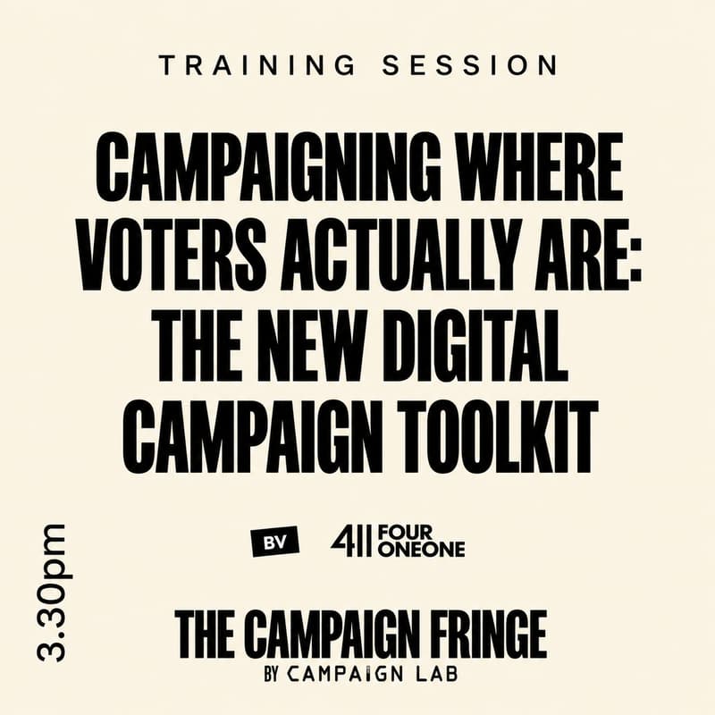 Cover Image for Training Session: Campaigning Where Voters Actually Are: The New Digital Campaign Toolkit